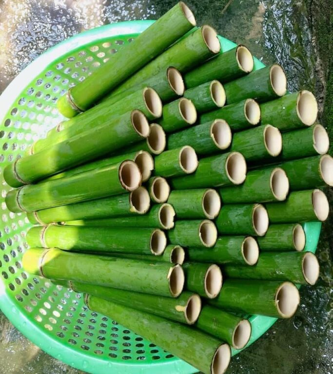 ống tre làm cơm lam sapa